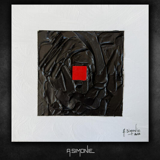 ZHONGSHU : LE PIVOT CENTRAL - 20x20 cm (Disponible à la vente : contactez-moi - Available for purchase : Contact me)