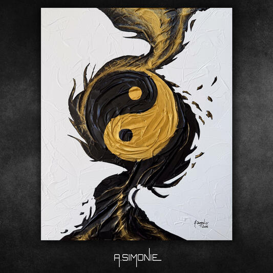LIANGYI : LES 2 POLARITÉS - 38x46 cm (Disponible à la vente : contactez-moi - Available for purchase : Contact me)